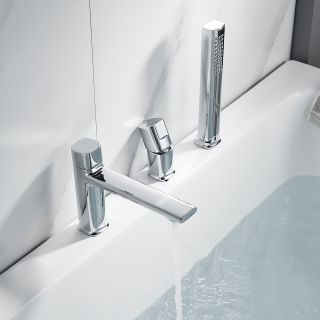 Смеситель на борт ванны Maretti Lorenza LR22RF842-B, хром